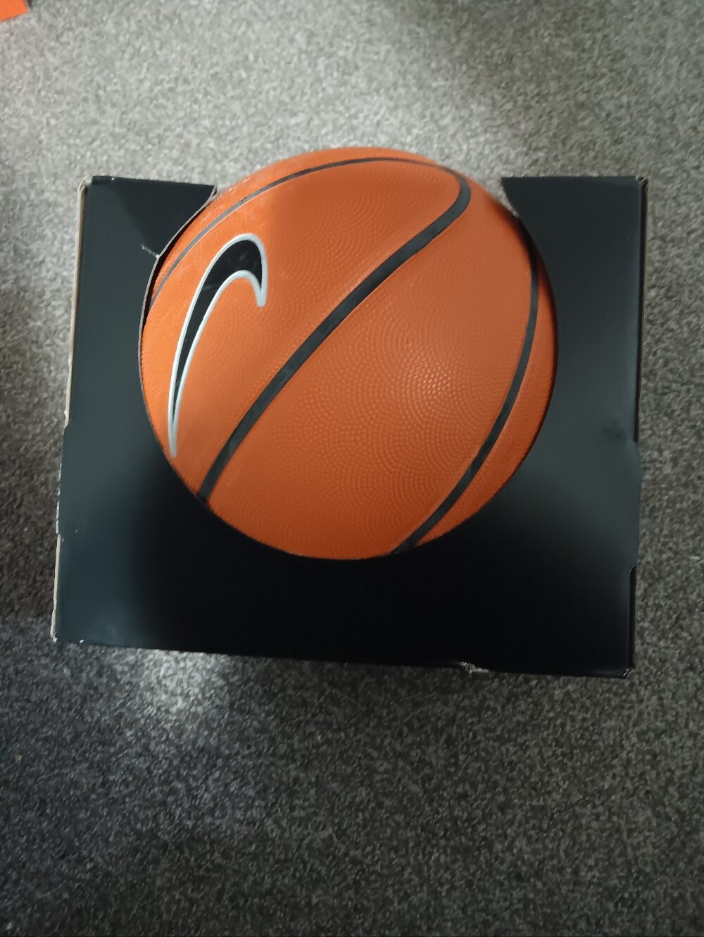 Nike Orange Basketball with Black Trim and White Swoosh